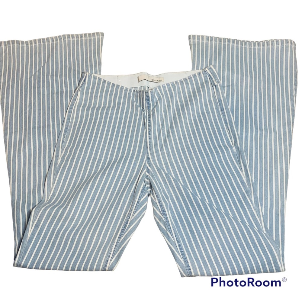 Ella Moss pinestripe pull on flare